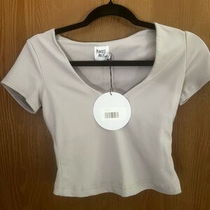 Light purple crop top